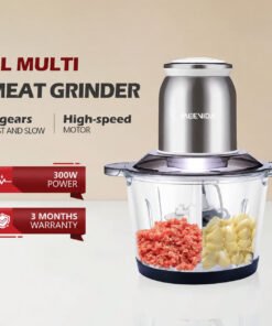 3L Food Processor Meat Grinder garlic peeler 2 Adjustable Speed Garlic Chopper Kitchen Electric Food Crusher
